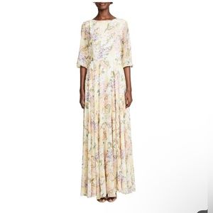 NWT $258 Yumi Kim Woodstock Maxi Dress Large Garden Light Lemon Yellow DR-3298M